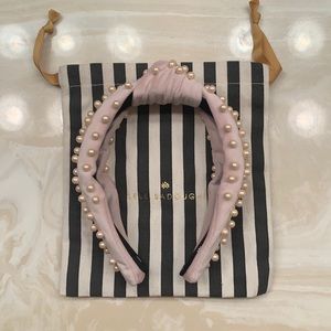Lele sadoughi blush pearl headband